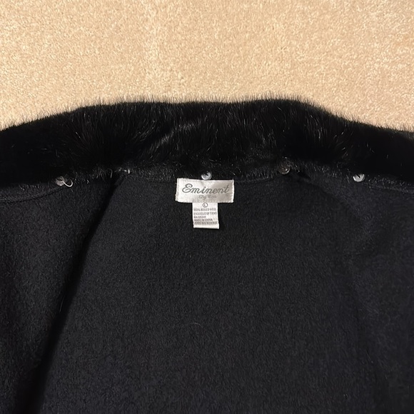 Beautiful 100% wool Eminent by Lisa zip front jacket/sweater size L - Picture 12 of 13